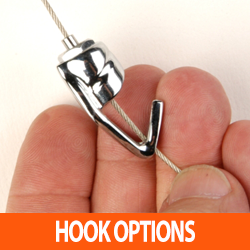 PICTURE HANGING SYSTEM HOOK OPTIONS