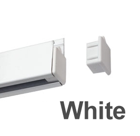 Picture Hanging Track End Cap White